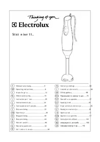 Notice ELECTROLUX ESTM 1150 Mikser