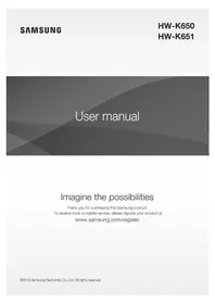 Notice SAMSUNG HWK651 Enceinte