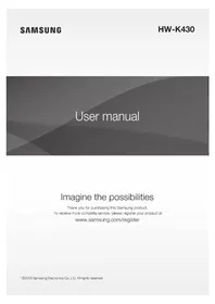 Notice SAMSUNG HWK430 Enceinte