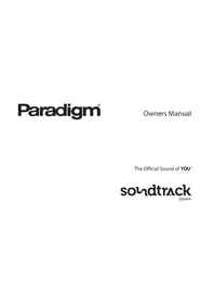 Notice Paradigm SOUNDTRACK SYSTEM Vocero