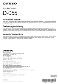 ONKYO D055D - Enceinte