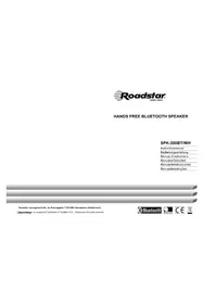 Notice ROADSTAR SPK200BT Haut-parleur