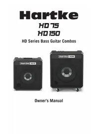 Notice Hartke HD75 Speaker