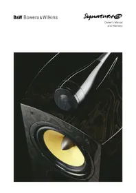 Notice BOWERS & WILKINS SIGNATURE SCM Högtalare