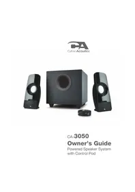 Notice Cyber Acoustics CA3050 Vocero