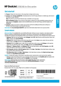 Notice HP DESKJET 3778 Skriver