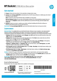 Notice HP DESKJET 3775 Skriver