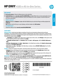 Notice HP ENVY 4508E Skrivare