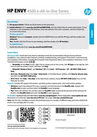 Notice HP ENVY 4502E Skrivare