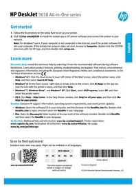 Notice HP DESKJET INK ADVANTAGE 3638 ALLINONE Skrivare