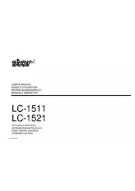 Notice STAR LC1511 Imprimante