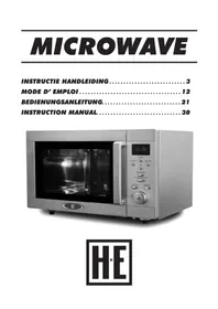 Notice Holland Electro MW8526HDCSS Four à micro-ondes