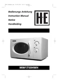 Notice Holland Electro MW1750HMWH Four à micro-ondes