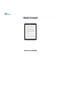 Notice Icarus ILLUMINA XL E853 Lecteur électronique