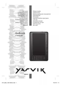 Notice Yarvik EBR070 GOBOOK Lecteur électronique