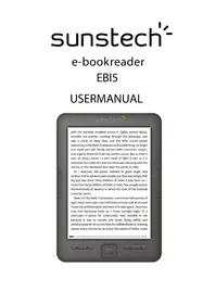 Notice Sunstech EBI5 E-reader