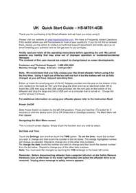 Notice Hipstreet HSM701 E-reader