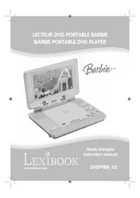Notice LEXIBOOK DVDP1BB_02 BARBIE Dvd player