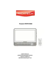 Notice Ricatech RDPDVD900 Tragbarer DVD-Player