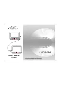 Notice Axxion AXX1403 Tragbarer DVD-Player