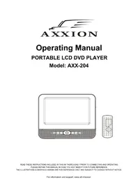 Notice Axxion AXX204 Tragbarer DVD-Player