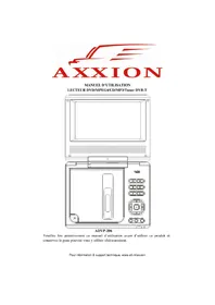 Notice Axxion ADVP206 Lecteur DVD portable