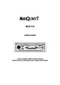 Notice Marquant MCR719 Autoradio