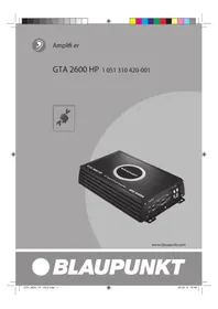 Notice BLAUPUNKT GTA 2600 HP автомобильное радио