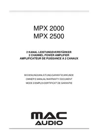 MPX 2500 MAC AUDIO
