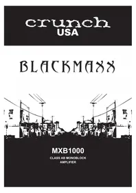 Notice Crunch MXB 480 Autoradio