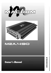 Notice Macrom M2A.490 Autoradio