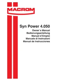 Notice Macrom SYN POWER 4.050 Radio del coche
