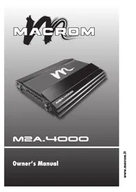 Notice Macrom M2A.4000 Autoradio