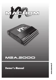 Notice Macrom M2A 2000 Autoradio