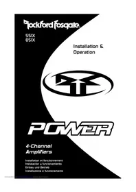 Notice Rockford Fosgate POWER 551X Autoradio