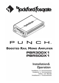 Notice Rockford Fosgate PBR300X1 Autoradio