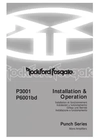 Notice Rockford Fosgate PUNCH P3002 Autoradio