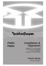 Notice Rockford Fosgate PUNCH P6002 Autoradio