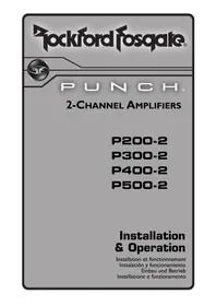 Notice Rockford Fosgate PUNCH 200.2 Autoradio