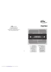 Notice ELTA 7537N1 Autoradio