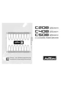 Notice Axton C508 Autoradio