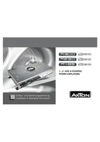 Notice Axton A485 Autoradio