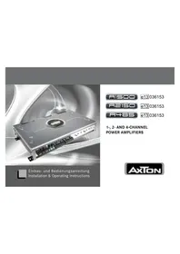 Notice Axton A1500 Autoradio