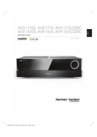 Notice HARMAN KARDON AVR 1710S Receiver