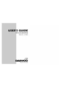 Notice DAEWOO LB510B1 Monitor