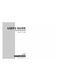 Notice DAEWOO 103FH Monitor