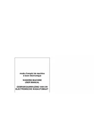 Notice Whiteline WT 1082 Wasmachine
