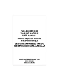 Notice Whiteline VW1442 Wasmachine