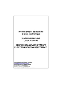 Notice TECHWOOD WM 1042 CB1 Wasmachine