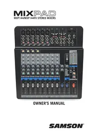 Notice SAMSON MIXPAD MXP144FX Mixer